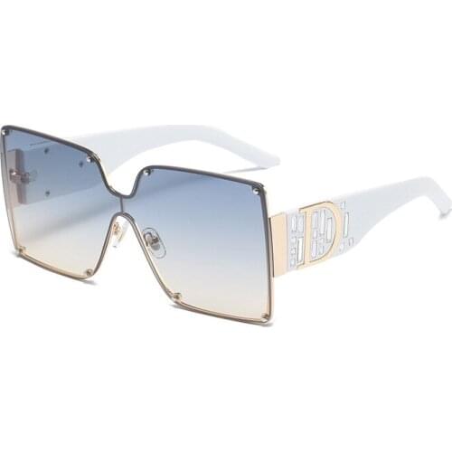 Square oversized high quality popular hot sale metal luxury sunglasses sun glasses 2021 AS127