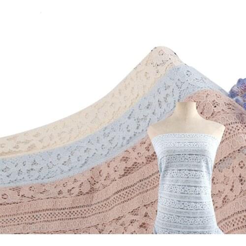 2021 Newest Cotton Lace Cloth Floral Embroidered Lace Cloth Womens Summer Cotton Cloth Hollow Lace Fabric