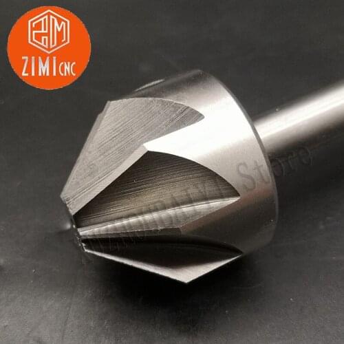 Chamfering knife C12-40*90 degree straight shank countersinking multi-blade reamer metal chamfering device