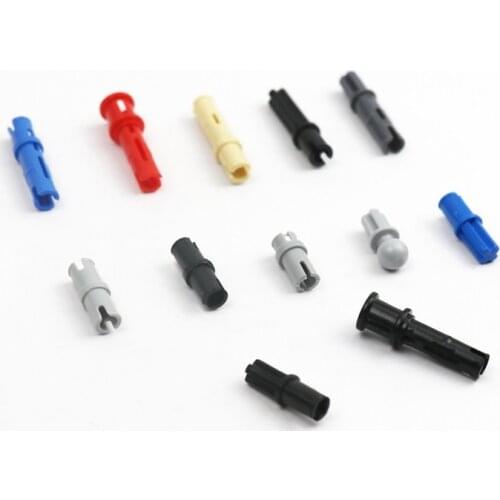 Enlighten Kids Adult Toys 10pcs Building Blocks MOC Bricks Technical Parts Connector Pin With or Without Friction Ridges