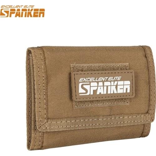EXCELLENT ELITE SPANKER Trifold Wallet for Men ID Card Holder Military Style Advanced Tactical Wallet ID Credit Card Wallets