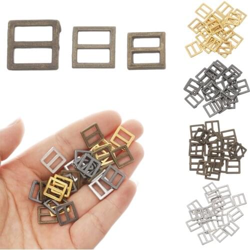 20Pcs Tiny Tri-glide Belt Buckles Mini Buckle Button for DIY Doll Clothes Bags Handmade Doll Shoes Clothing Sewing Accessories