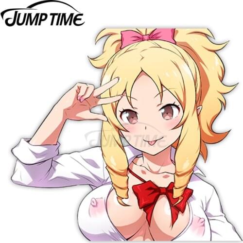 Jump Time Eromanga Sensei Yamada ElfSexy Cute Anime Girl Vinyl Decal Waifu Peeker Big Head Car Stickers