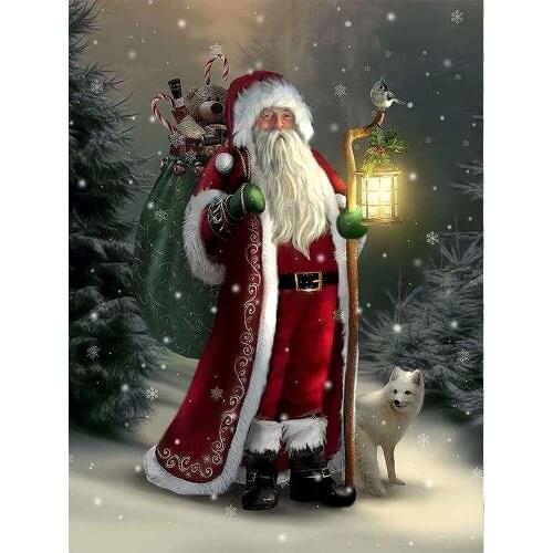 Christmas Santa Claus 14CT Cross-Stitch Patterns Embroidery Handicraft Sewing Hobby Needlework Wholesale Christmas Different