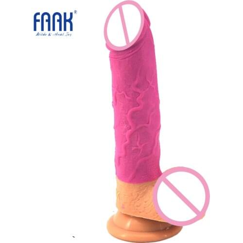 FAAK pink silicone dildo with suction cup Male Artificial Penis Cock Pussy Plug Massager Sex Product for Women game toy sex shop