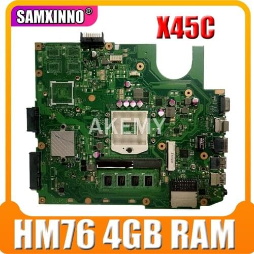 X45VD Laptop motherboard for ASUS X45C X45VD X45V X45 original mainboard 4G RAM 100% test work