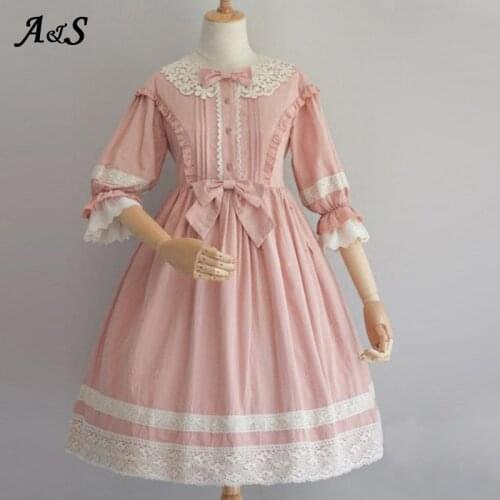 Gothic Lolita Dress Victorian Medieval Lace Black Pink Dress Women Princess Dress Girl Halloween Cosplay Costume Plus Size 5XL