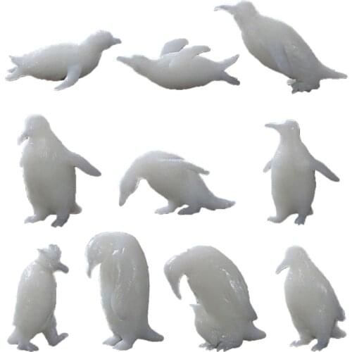 10 Shapes Silicone Mini Penguin Modeling Resin Mold Landspace Fillings Resin Jewelry Fillings Resin Casting Art Crafts