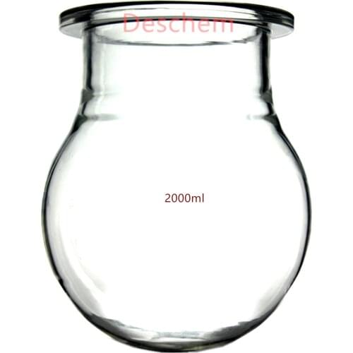 2000ml,Glass Reaction Flask For 2L Reactor Flange Diameter 150mm