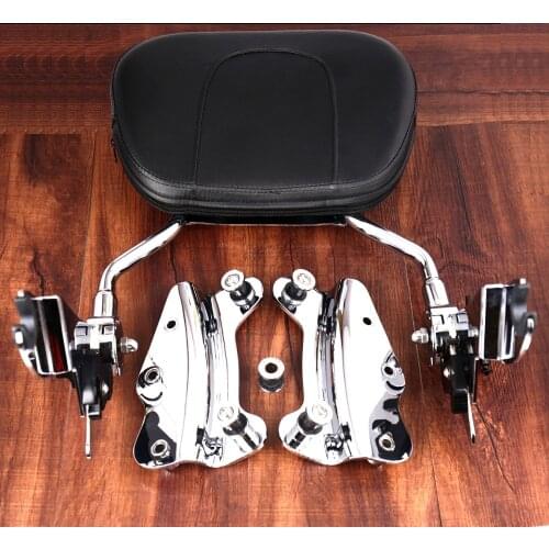 4Point Hardware Adjustable Sissy Bar Upright Passenger For Backrest Harley Touring Electra Street Glide Road King 2009-2013