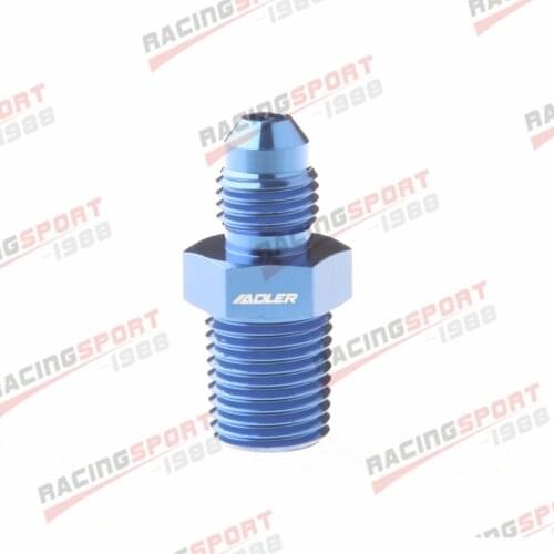 -4AN AN4 AN-4 To 1/4'' NPT Straight Adapter Pipe Thread Fitting Blue