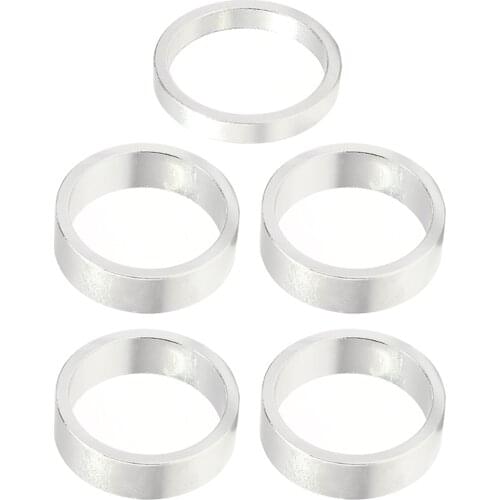 5 Pcs/Set MTB Road Bike Bicycle Headset Stem Aluminum Alloy Washer Stem Front Fork Spacer Ring Gasket Inner diameter 28mm