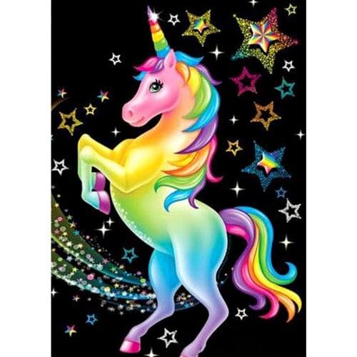 5D DIY Diamond Painting Animal Cartoon unicorn Full Drill Diamond Embroidery Cross Stitch Mosaic Rhinestone Home Decor Gifts