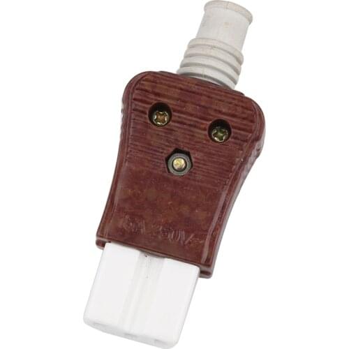 250V 15A Rice Cooker Electric Wok Hot Pot Accessories 3 Pin Plug Power Cord High Frequency Ceramic Plug