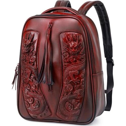 Anaglyph stereoscopic women backpack 3 d animal waterproof Student backpack 14 inches Laptop case large capacity Fashion