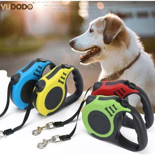 3M/5M Automatic Retractable Dog Leash Extending Nylon Rope Pet Leash Small Dog Lead For Puppy Medium Dog Walking Pet Supplie