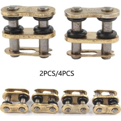 4Pcs 428 HV Motorcycle Chain Mater Link Universal for Harley Honda Kawasaki Yamaha Suzuki Dirt Bike with 428H Chain
