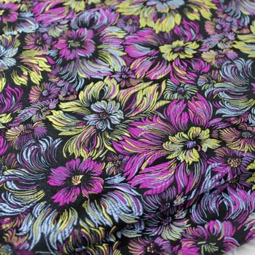 CF148 1Yard 73cm A Riot Of Colour Antique Silk Fabric Chinese Style Brocade Jacquard Fabric For Women Cloth Cheongsam Fabrics