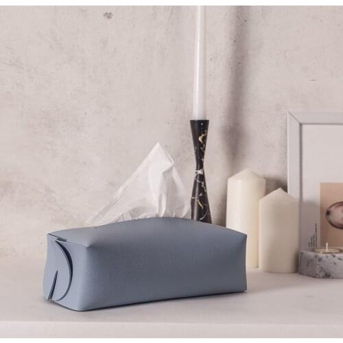PU Leather Tissue Case Box Holder Paper Napkin Dispenser Box Home Bedroom Office Hotel Cafe Coffee House Bar Decoration