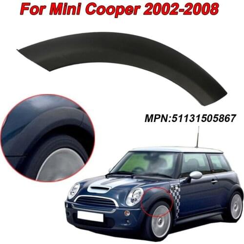 Black Car Front Wheel Fender Arch Cover Trim Left Side Protector Brand New For Mini Cooper 2002-2008 Car Wheel Fender Arch Cover