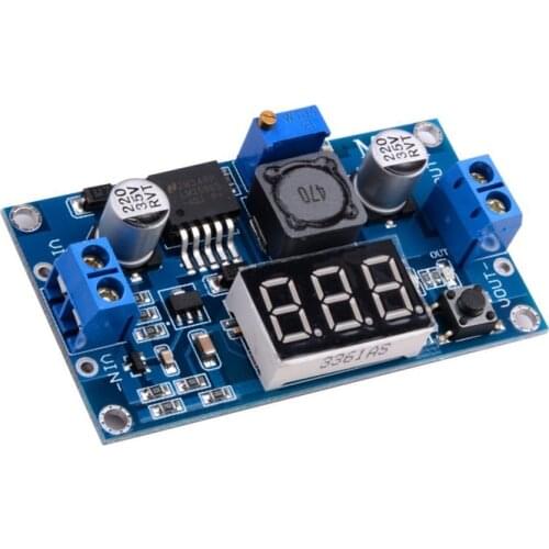 DC 4.0~40 to 1.3-37V LED Voltmeter Buck Step-down Power Converter Module LM2596
