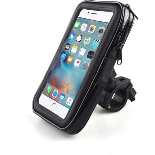 Motorcycle Support Phone Holder Waterproof Case 360 Rotation Holder for iPhone 6 Xiaomi 3 note2 Phone Stand Bicycle Bracket
