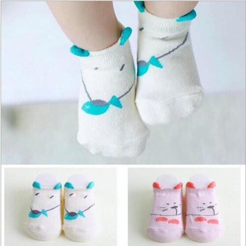 Unisex toddler Baby socks floor socks baby boys socks girls kids Children mouse/cow/fruit pattern socks cotton