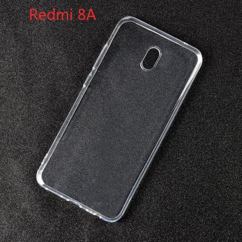 For Xiaomi Redmi 8A Ultra-thin clear Case for Redmi8A Transparent Soft silicone TPU Phone Cover shell For Redmi 8A Clear Case
