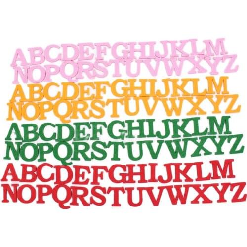 Felt Alphabet Letter Polyester Fabric For Sewing Felt Craft Fabric For Scrapbooking DIY Supplies Fieltro Feltro Feutrine 4 lots