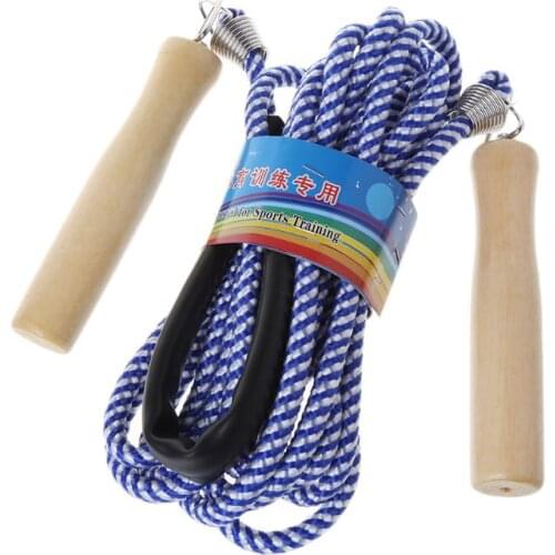Hot Wooden Handle Skipping 5m 7m 10m Gym School Group Multi Person Rope Jumping