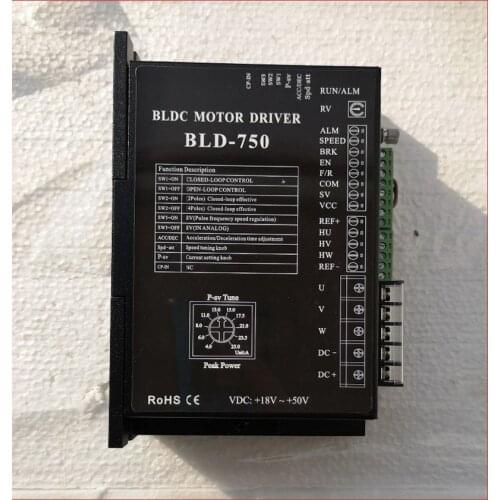 24V 36V 48V BLDC Motor Driver Controller 750W 18V-50V DC Brushless DC Motor Driver BLD-750