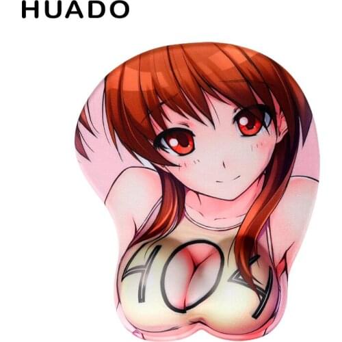 Mouse Pad with Wrist Rest Non Slip Silicone Base Soft Comfort Hand Pad Ergonomic Design for Office/Home/Gamer