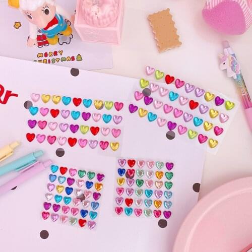 36 pcs/sheet DIY love laser Gold corner foil paper stickers for photo albums setting handmade frame decoration scrapbooking