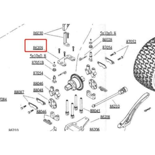 Original OFNA/HOBAO RACING 86209 Carbon Fiber Middle Difference Upper Top Plate For HYPER 1/8 ST PRO TUGGY