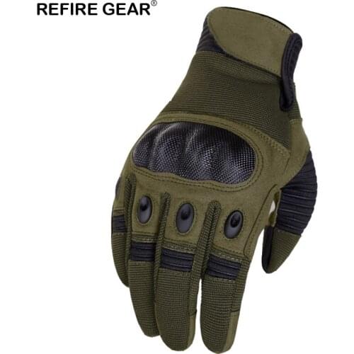ReFire Gear Ride Outdoor Full Finger Gloves Men Winter Bycicle Sport Hiking Shooting Glove Bike Camping Hunting Cycling Gloves