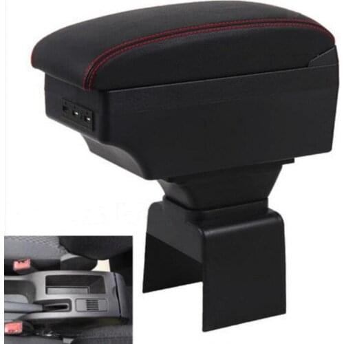 For Peugeot 307 armrest box central Store content Storage box armrest box with cup holder USB interface