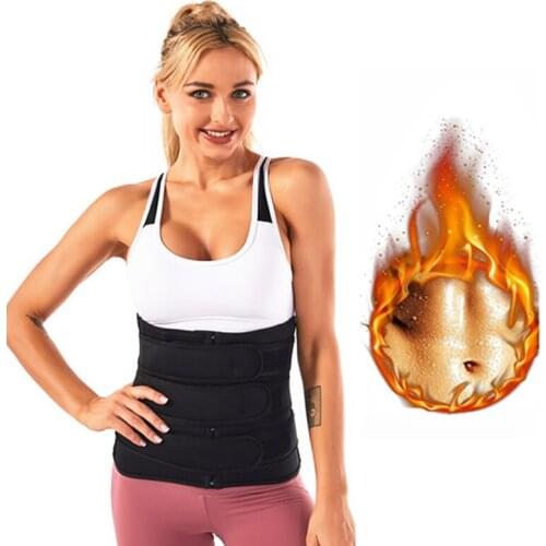 Popular Body Slimmer Belt Sweat Band Faja Waist Trainer Neoprene Sauna Wrap Sweat Girdle Corset Body Shaper For Lower Belly Fat