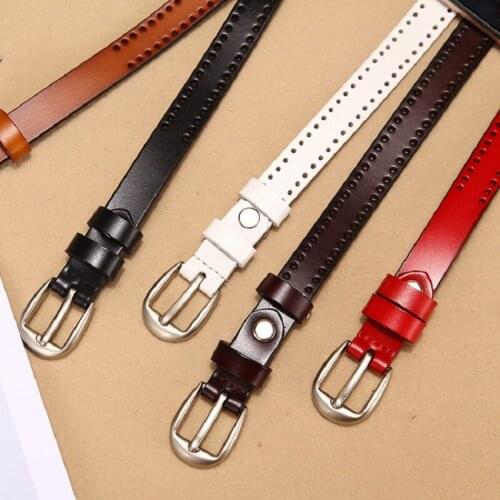 High-Quality Leather Belt Ladies Korean Luxury Wild Thin Belts Female Decorations Show Small Waist Factory Direct Wholesale2021