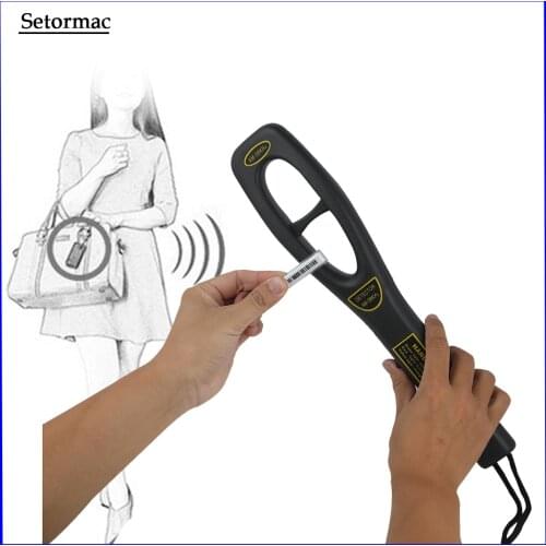 Handheld security tag detector for 58Khz eas system dr label detector with sound and light alarm