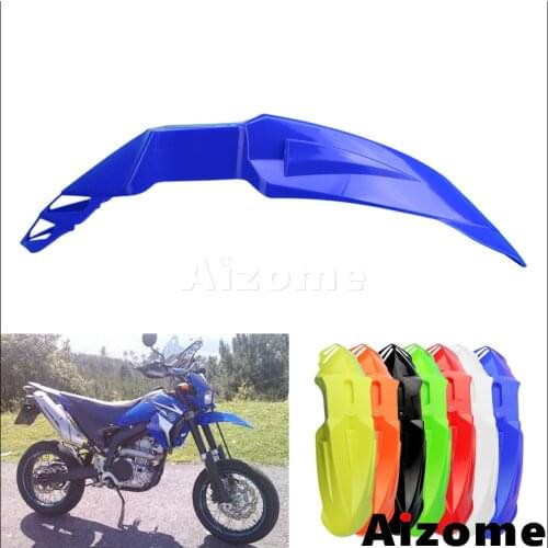 Universal Dirt Bike Front Fender Motocross Supermoto Front Mudguard For Yamaha YZ YZF WR250 200 230 250 450 Blue SM Fender