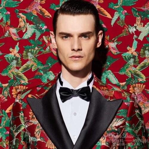 Spring and autumn and winter European and American big-name fashion jacquard dress suit coat upscale male child cloth clothing