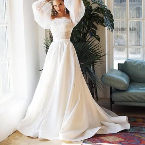 High Quality Off White Long Wedding Skirt Women to Party Gown Sweep Train Satin Maxi Skirts mujer faldas Custom Made