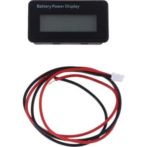 12V 24V 48V Digital Battery Capacity Display Universal LCD Car Motorcycle Lead-acid Lithium Battery Monitor Voltmeter