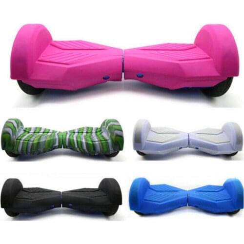 2Pcs Anti Scratch 8" Hoverboard Silicone Case Cover Sleeve/Wrap/Enclosure for 2 Wheel Self Balancing Electric Scooter Skateboard