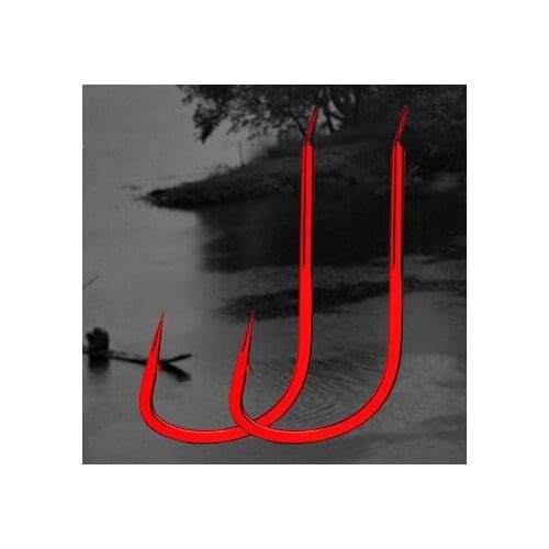 20 PCS Japan imported bulk fishing hook red dragon barb high hardness high carbon steel fishhook