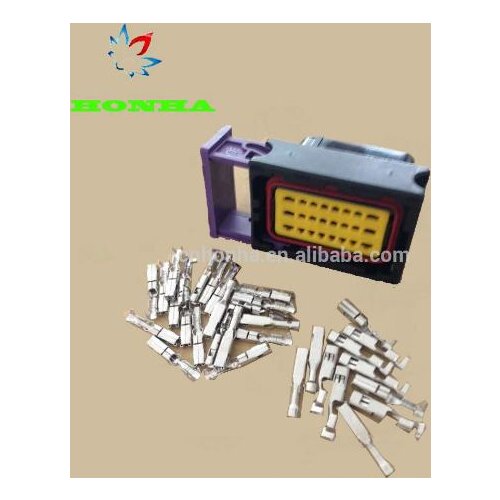 50pcs/lot DJ7242-1.5 2.8-21 automotive 24 pin way ECU electrical female wire harness connector