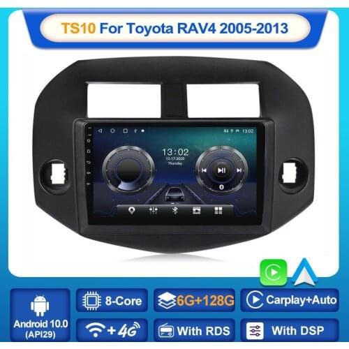 MEKEDE TS10 Android 10.0 Car Radio For Toyota RAV4 Rav 4 2005 - 2013 Multimedia Video Player 2Din DSP Navigation GPS 4G Net WIFI