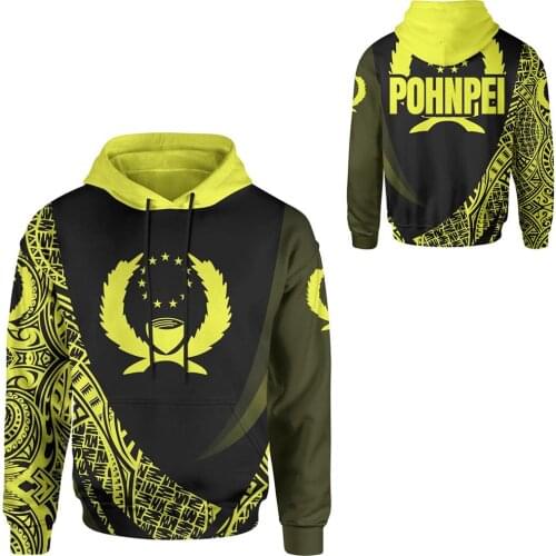 NewFashion Island Country Flag Pohnpei Polynesian Culture Retro Tattoo Tracksuit Men/Women Pullover Harajuku 3DPrint Hoodies A20