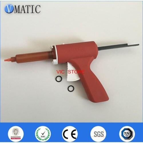 Free Shipping 10ml Manual Single Liquid Glue Gun 10cc 1Pc & Cone 2Pcs &Dispensing Tips + Dispenser Syringe