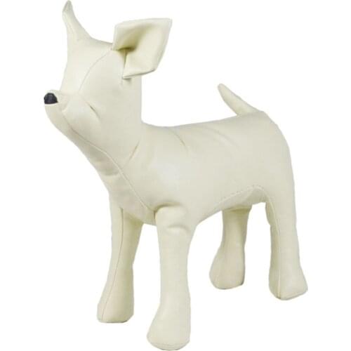 Black/White Pet Dogs Leather Mannequin Model Standing Position Dog Models for Dog Clothing S/M/L sizes Pet dog toy Pet Products